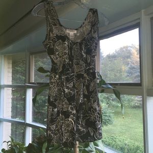 3 for $12 B&W Floral Maternity Tank, S